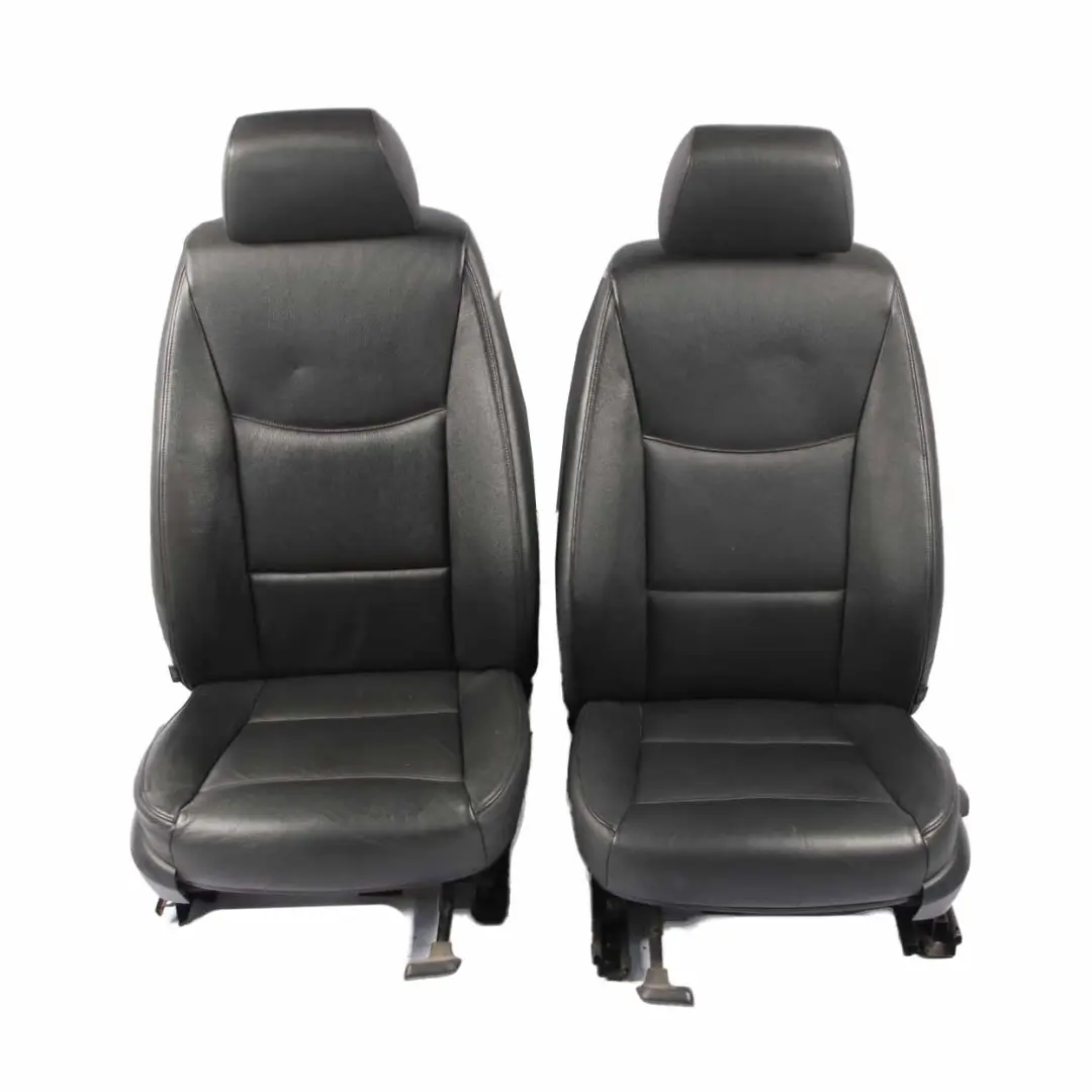 BMW 3 er Limousine Black Schwarz Leder Innensitze Sitze Vorne Hinten Sitz - SKU E90 Black Leather Seats-1 - Teilenummer E90