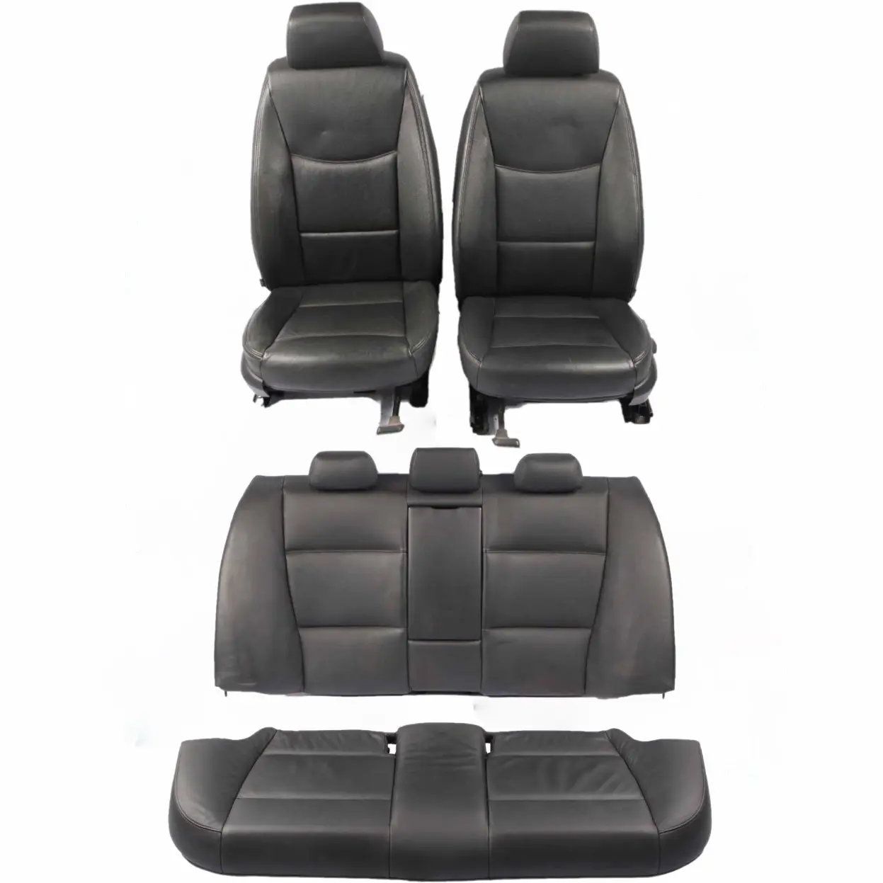 BMW E90 Sedan Scaune Piele Negru Dakota Set Interior Fata Spate
