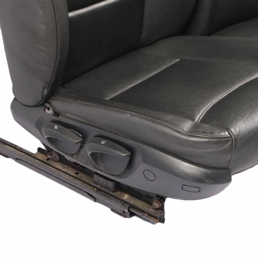  Leather Seats BMW Saloon Black Dakota Interior Front Rear Set Seat - SKU E90 Black Leather Seats-1 - Part number E90