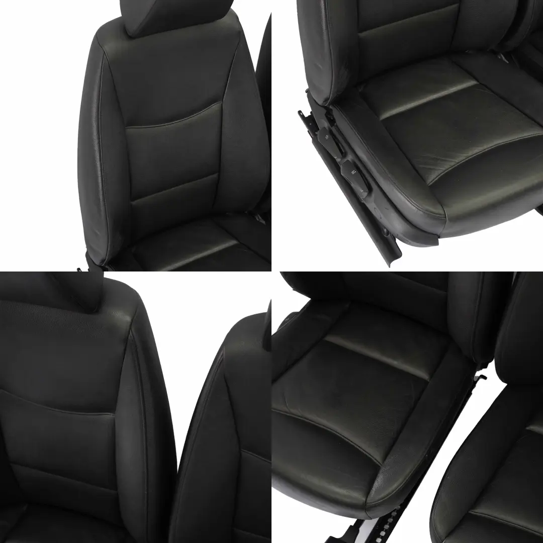 Interior De cuero negro Asientos con tarjetas De puerta para BMW Berlina con número de pieza E90 BMW Berlina Interior De cuero negro Asientos con tarjetas De puerta - SKU E90 Black Leather Seats - Número de pieza E90