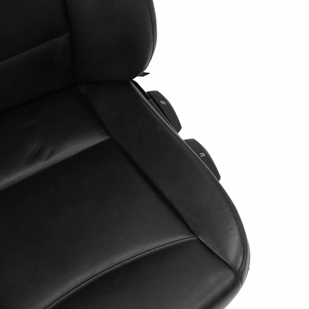 Leather Interior Seats Seat with Door Cards to BMW Saloon Black with Part number E90 BMW Saloon Black Leather Interior Seats Seat with Door Cards - SKU E90 Black Leather Seats - Part number E90