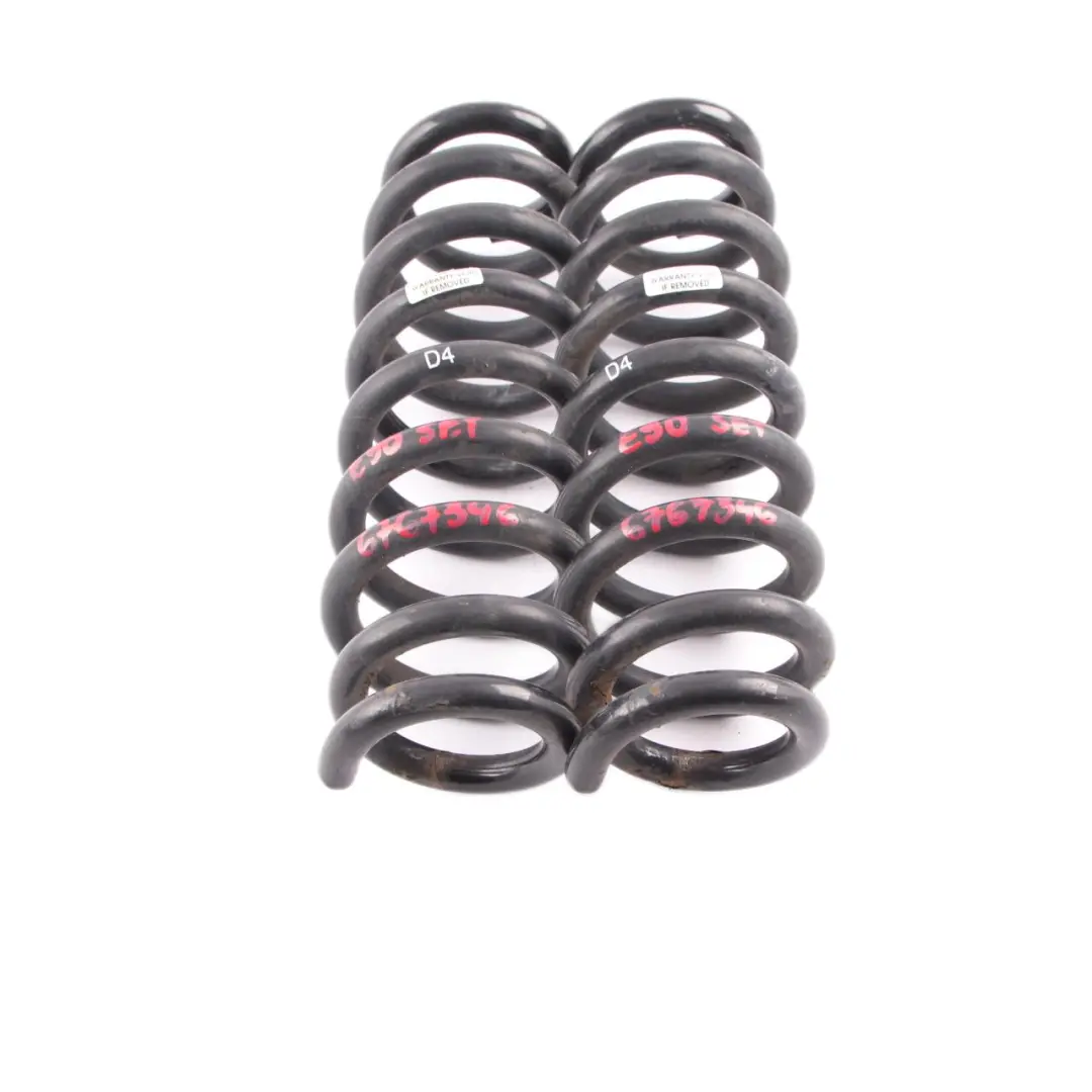  Coil Spring Set BMW Rear Left Right N/O/S M Sport Coil Spring Suspension - SKU E90 D4 Sport Rear Coil Spring Set - Part number E90 D4
