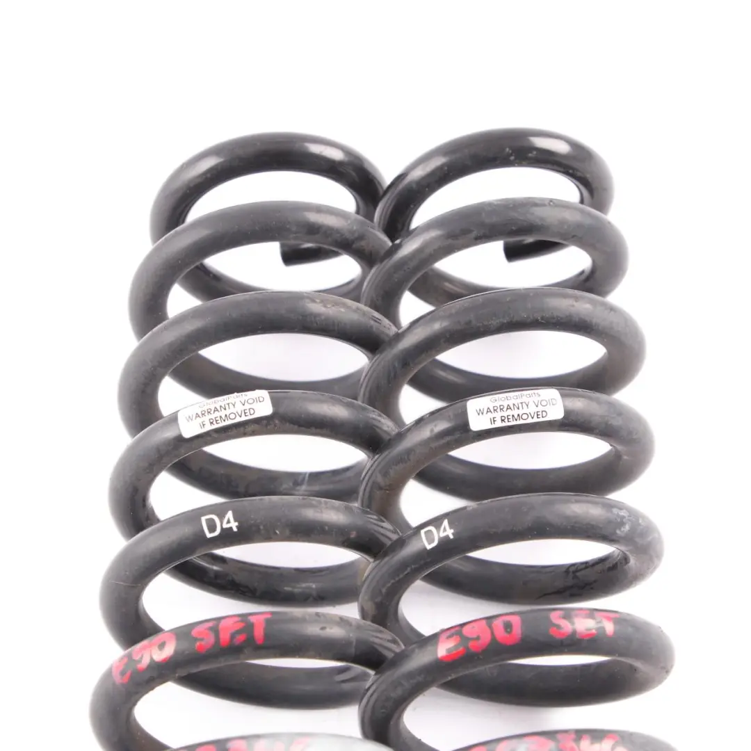  Coil Spring Set BMW Rear Left Right N/O/S M Sport Coil Spring Suspension - SKU E90 D4 Sport Rear Coil Spring Set - Part number E90 D4