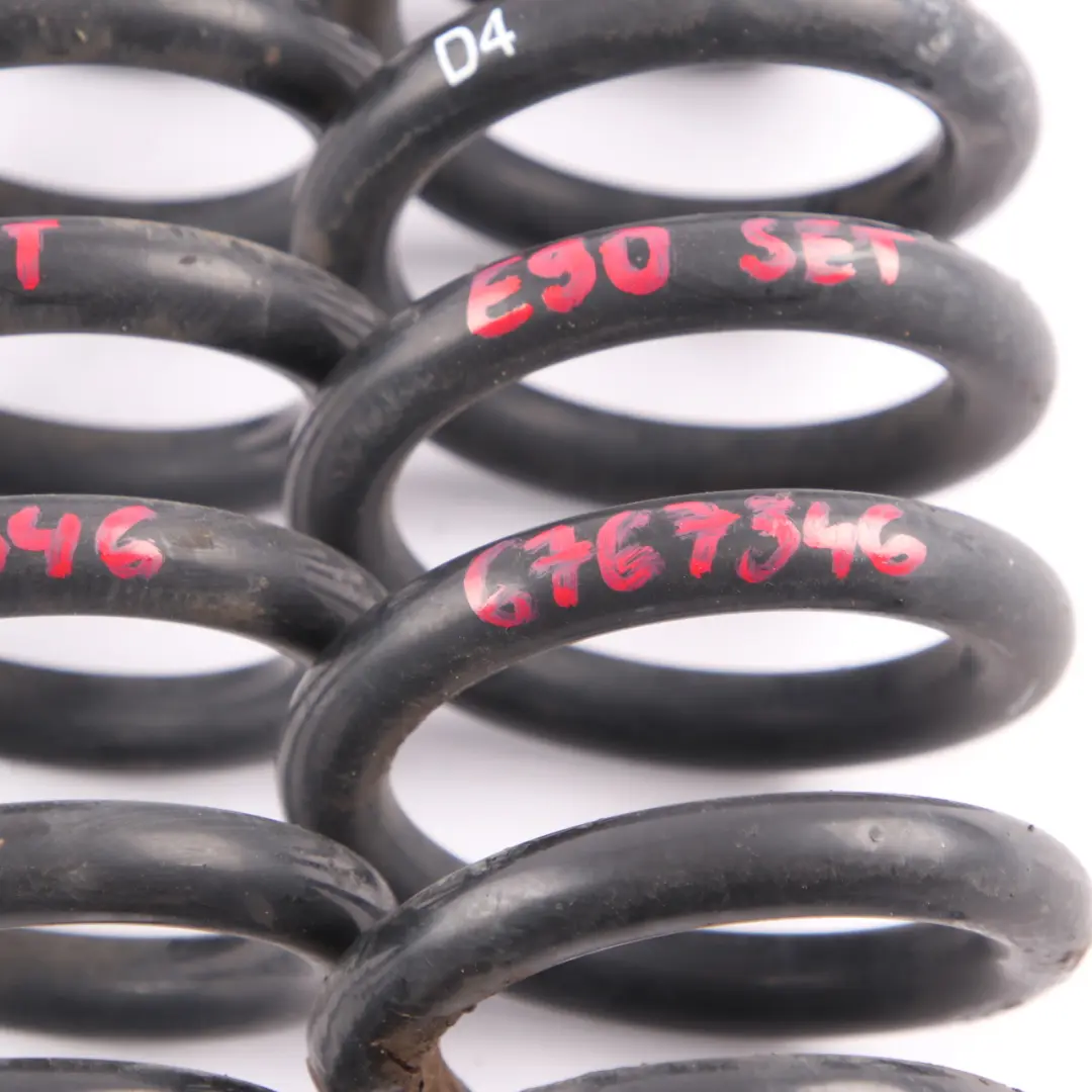  Coil Spring Set BMW Rear Left Right N/O/S M Sport Coil Spring Suspension - SKU E90 D4 Sport Rear Coil Spring Set - Part number E90 D4