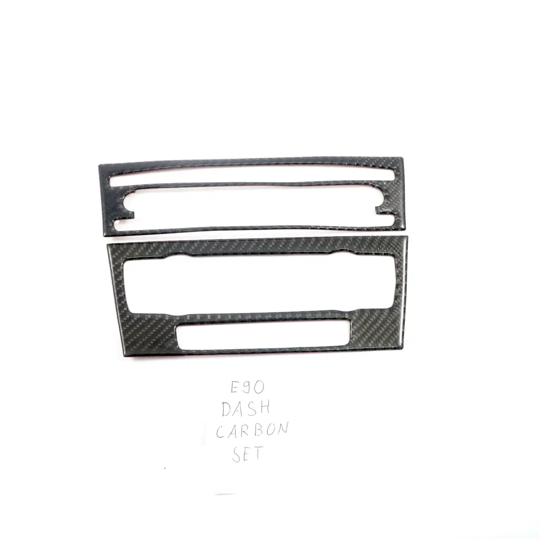 BMW E90 E91 E92 Instrumententafel Mittelkonsole Abdeckung Kohlenstoff Aufkleber - SKU E90 Dash Trim Carbon - Teilenummer E90 Dash Trim Carbon