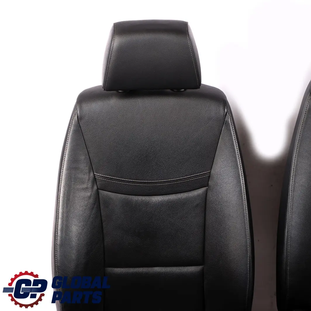 BMW E90 LCI Heated Black Leather Interior Seats Seat with Airbag and Door Cards - SKU E90 LCI Black Leather Seats - Part number 6985960