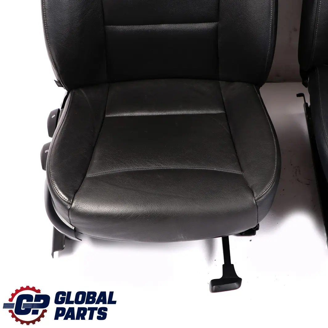 BMW E90 LCI Heated Black Leather Interior Seats Seat with Airbag and Door Cards - SKU E90 LCI Black Leather Seats - Part number 6985960