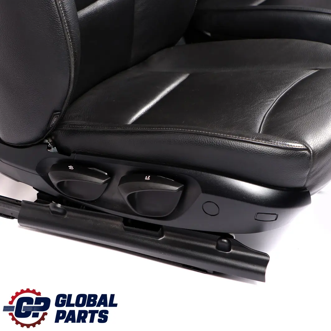 BMW E90 LCI Heated Black Leather Interior Seats Seat with Airbag and Door Cards - SKU E90 LCI Black Leather Seats - Part number 6985960