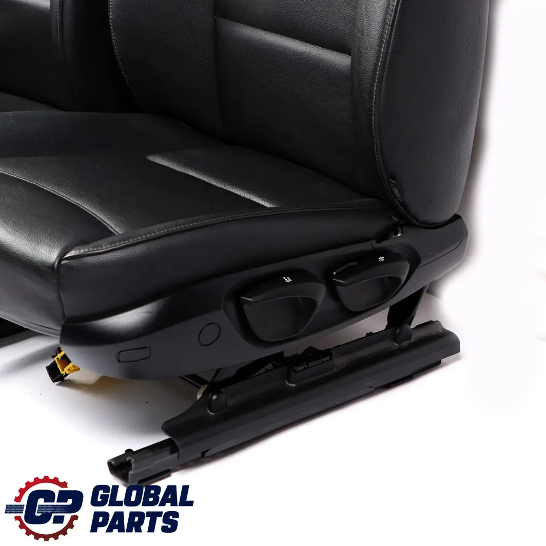 BMW E90 LCI Heated Black Leather Interior Seats Seat with Airbag and Door Cards - SKU E90 LCI Black Leather Seats - Part number 6985960
