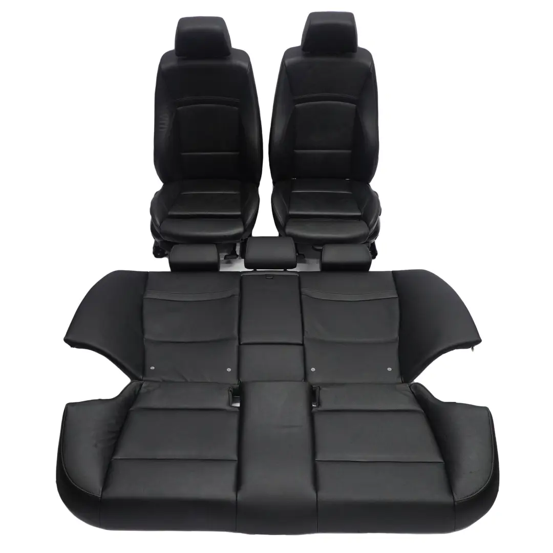 Negro Interior cuero Dakota Asientos Sin Tarjetas Puerta para BMW M Sport con número de pieza E90 LCI BMW M Sport Negro Interior cuero Dakota Asientos Sin Tarjetas Puerta - SKU E90 LCI M SPORT Black Leather Seats - Número de pieza E90 LCI