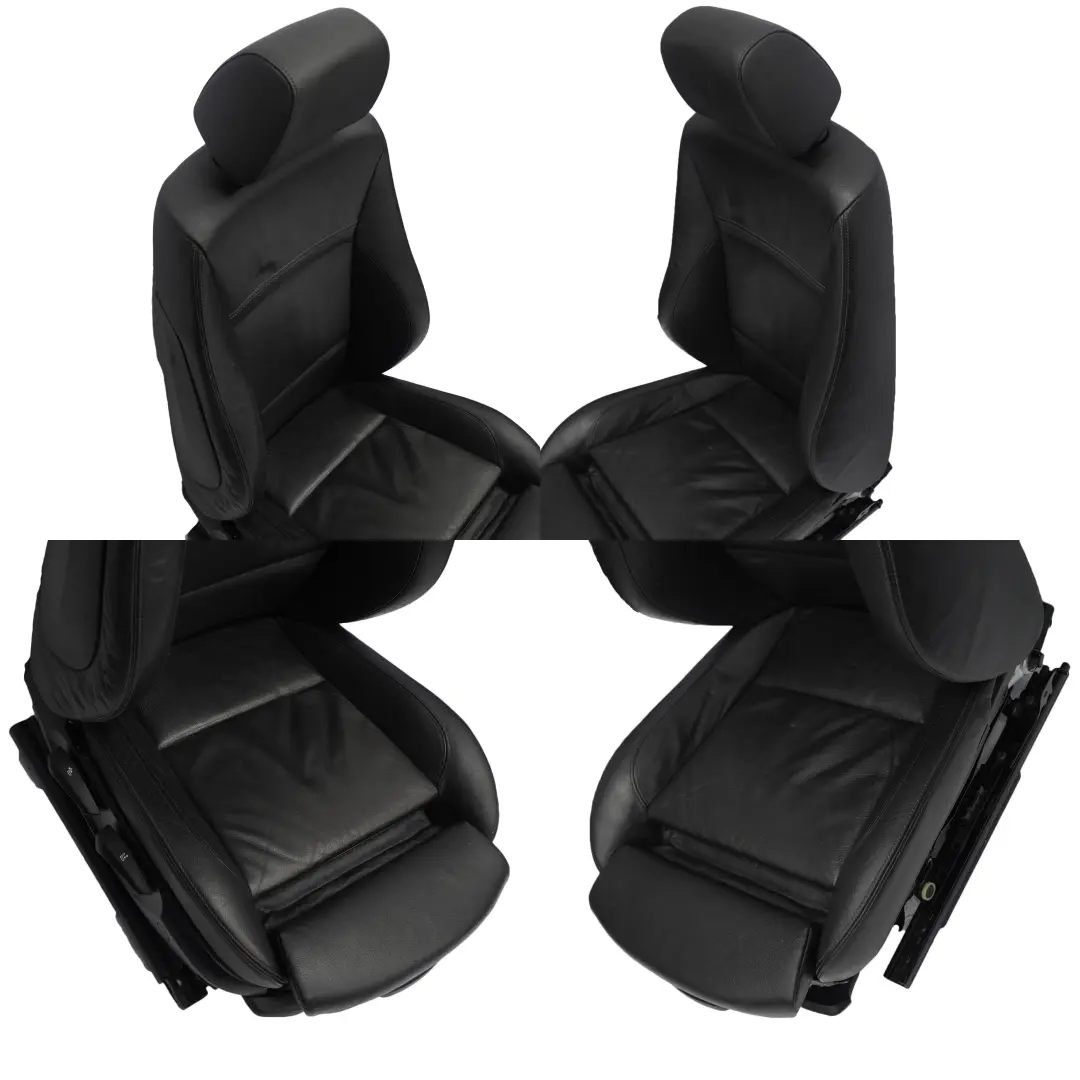 Leather Dakota Interior Seats Seat with Door Cards BMW M Sport Black - SKU E90 LCI M SPORT Black Leather Seats - Part number E90 LCI