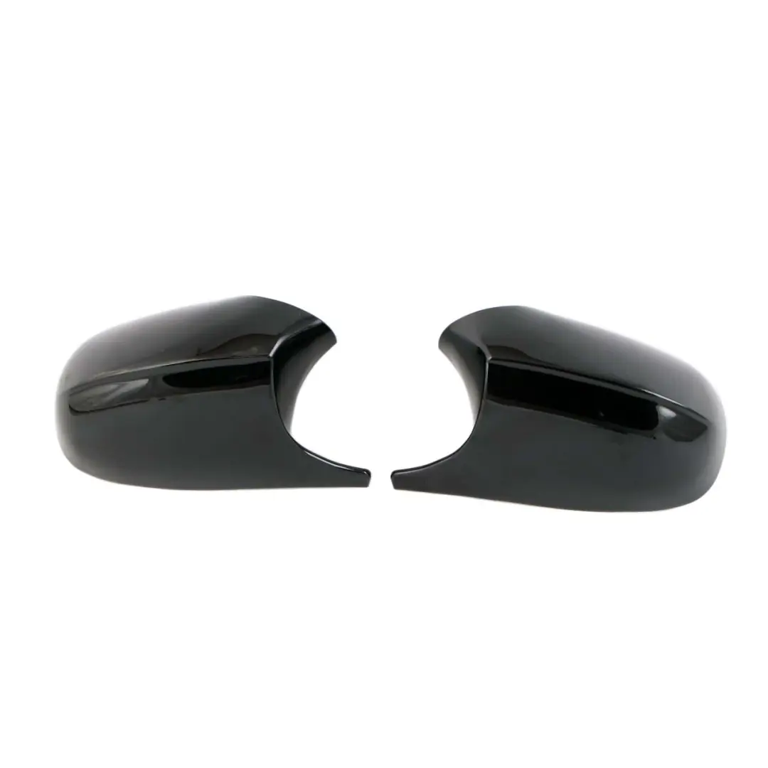 BMW 3 Series Left Right Cover Cap N/O/S Casing Wing Mirror Black Set - SKU E90 LCI Mirror Cover Set - Part number E90 LCI