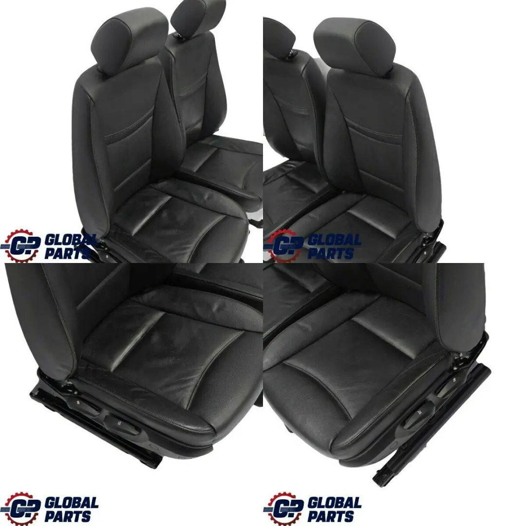 BMW Schwarz Leder Sitze Vorne Hinten Sitz Innensitze OHNE Türverkleidun - SKU E90 LCI Seats Black Leather - Teilenummer E90 LCI