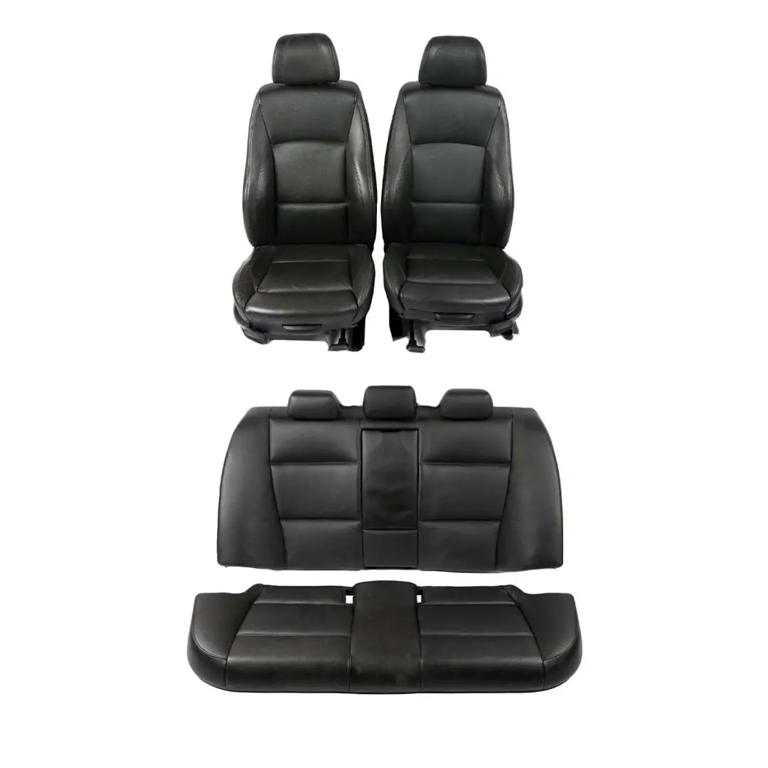 Leather Interior Seats with Airbag and Door Cards to BMW 3 Series E90 M SPORT Black with Part number 6985942 BMW 3 Series E90 M SPORT Black Leather Interior Seats with Airbag and Door Cards - SKU E90 M SPORT Black Leather Seats - 1 - Part number 6985942