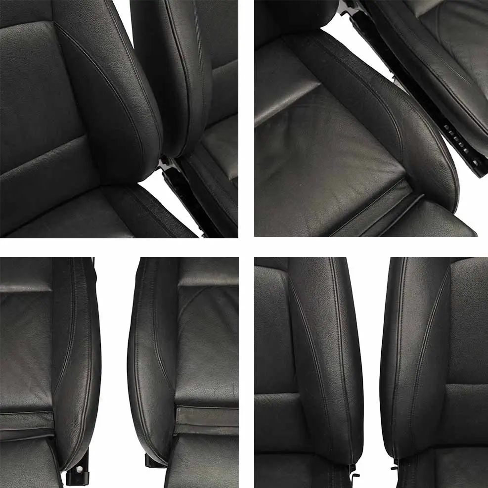 Negro Cuero Asientos Calefacción Sin Tarjetas Puerta para BMW Sedan M Sport con número de pieza E90 BMW Sedan M Sport Negro Cuero Asientos Calefacción Sin Tarjetas Puerta - SKU E90 M Sport Black Leather Seats-1 - Número de pieza E90