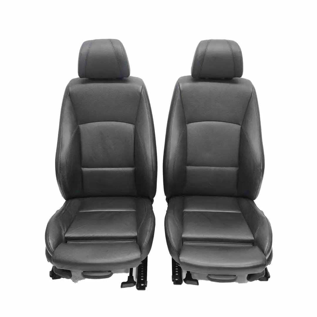 Negro Cuero Asientos Calefacción Sin Tarjetas Puerta para BMW Sedan M Sport con número de pieza E90 BMW Sedan M Sport Negro Cuero Asientos Calefacción Sin Tarjetas Puerta - SKU E90 M Sport Black Leather Seats-1 - Número de pieza E90