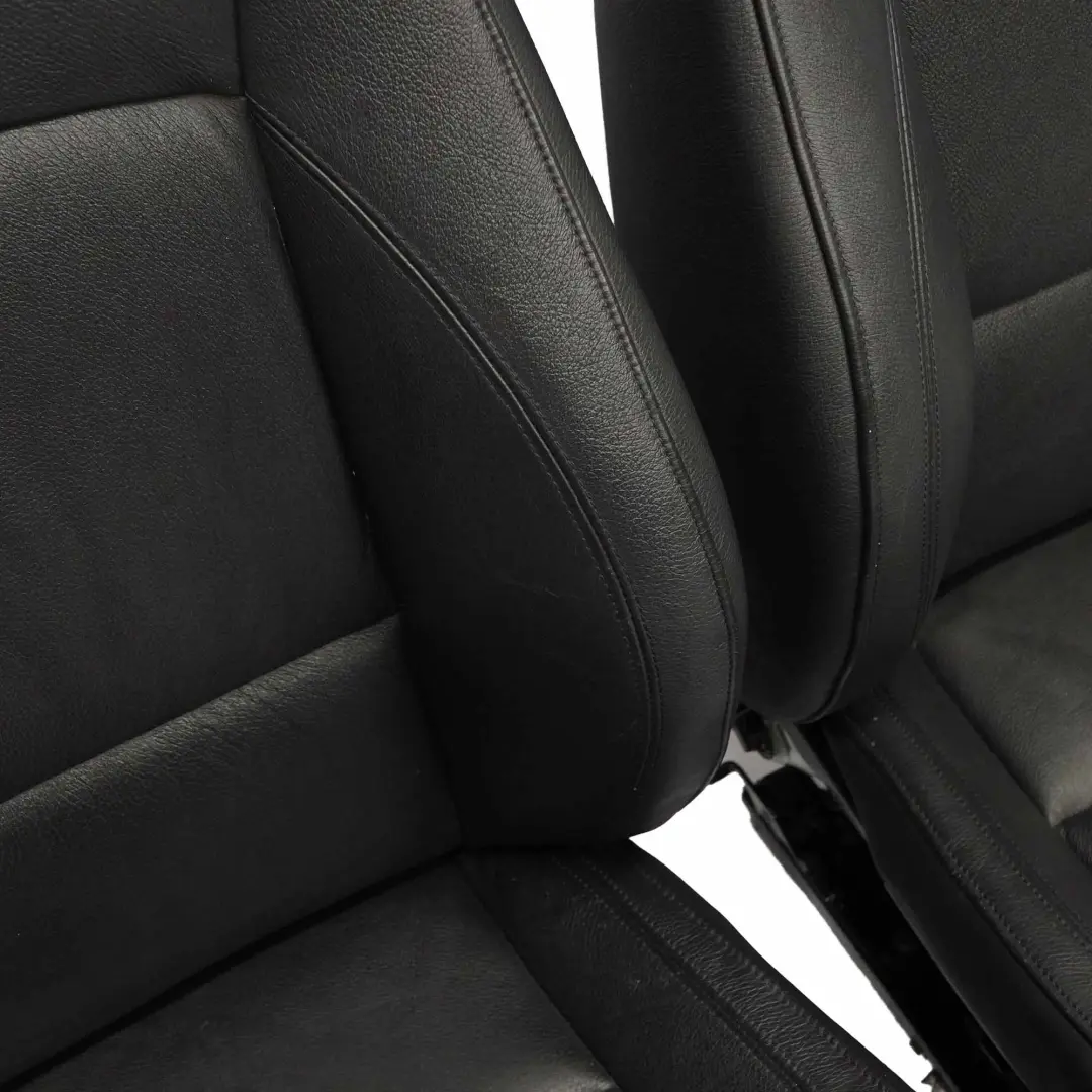 Negro Cuero Asientos Calefacción Sin Tarjetas Puerta para BMW Sedan M Sport con número de pieza E90 BMW Sedan M Sport Negro Cuero Asientos Calefacción Sin Tarjetas Puerta - SKU E90 M Sport Black Leather Seats-1 - Número de pieza E90