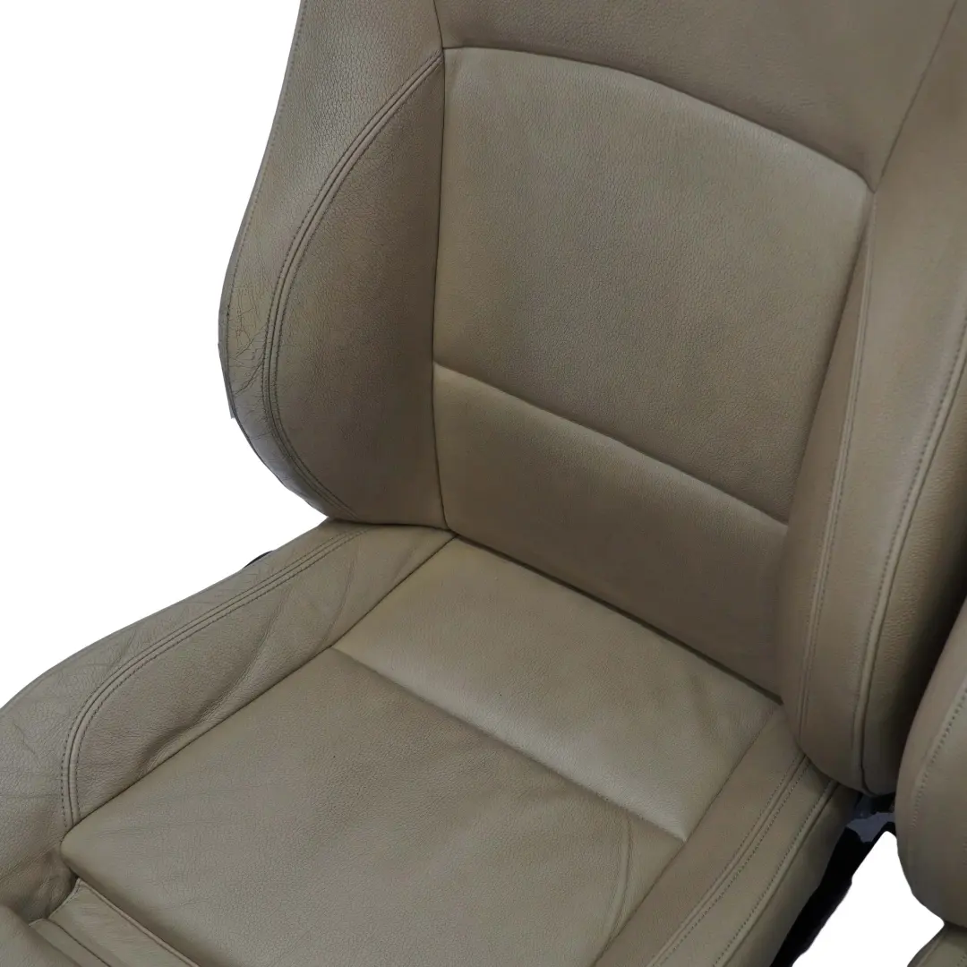 Heated M Sport Beige Leather Interior Seats Front Rear Seat to BMW Saloon with Part number E90 BMW Saloon Heated M Sport Beige Leather Interior Seats Front Rear Seat - SKU E90 M Sport Seats Beige Leather-1 - Part number E90