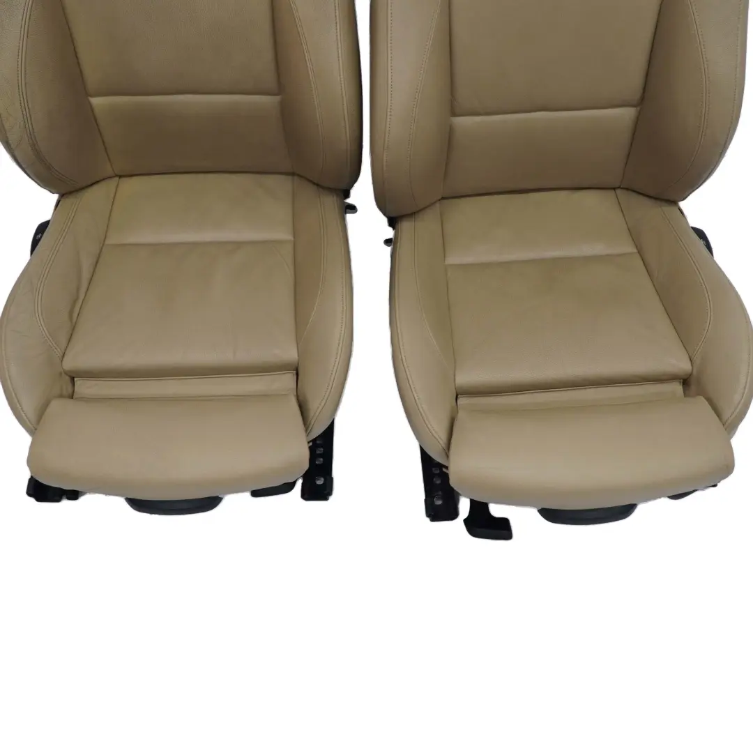 BMW Saloon Heated M Sport Beige Leather Interior Seats Front Rear Seat - SKU E90 M Sport Seats Beige Leather-1 - Part number E90
