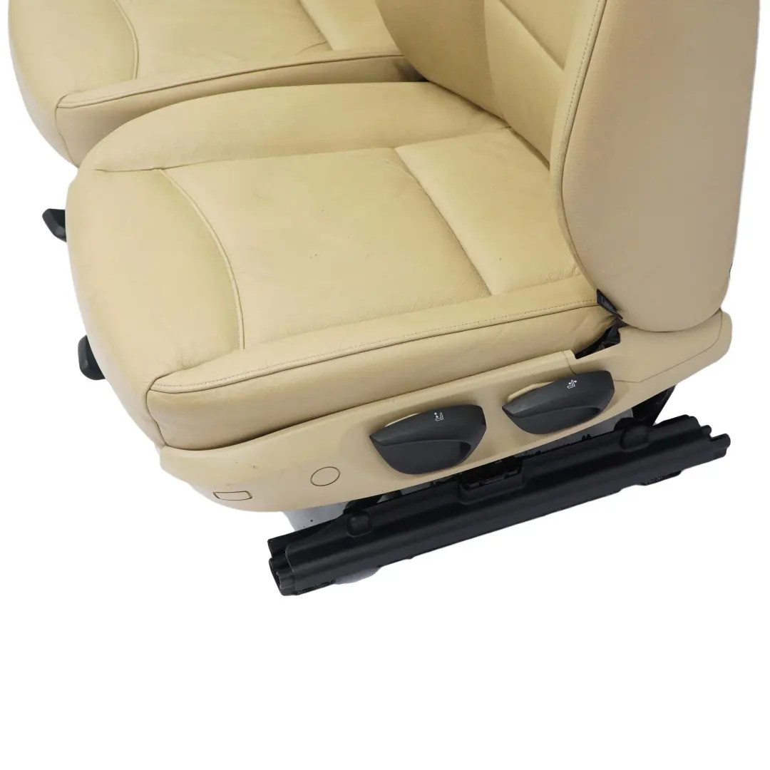 BMW E90 Fotele Fotel Oparcie Beżowa Skóra Grzane - SKU E90 Seats Beige Leather-1 - Numer Części E90 Seats Beige Leather