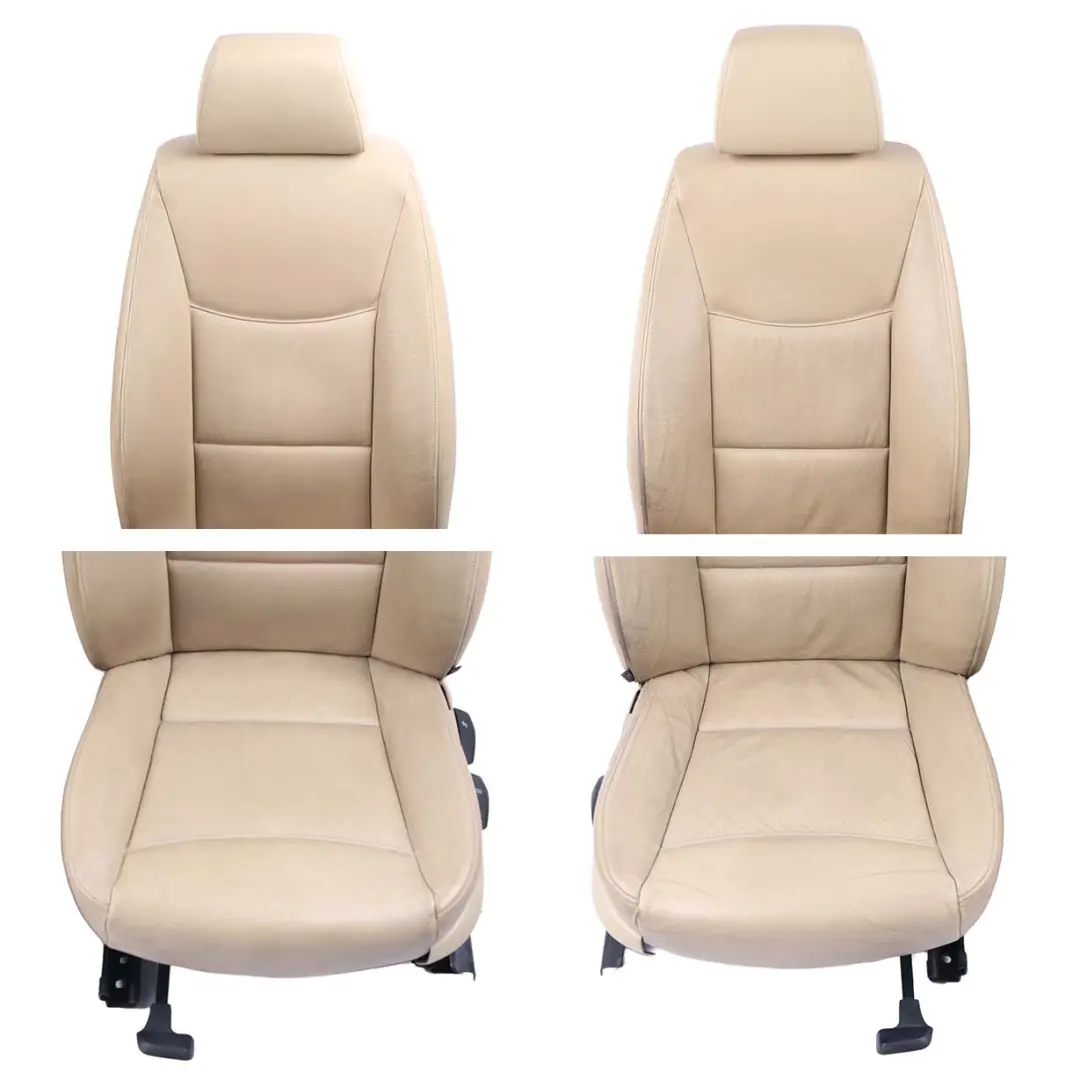 Heated Beige Leather Interior Seats with Airbag and Door Cards to BMW 3 Series E90 with Part number E90 Seats Beige Leather BMW 3 Series E90 Heated Beige Leather Interior Seats with Airbag and Door Cards - SKU E90 Seats Beige Leather - Part number E90 Seats Beige Leather