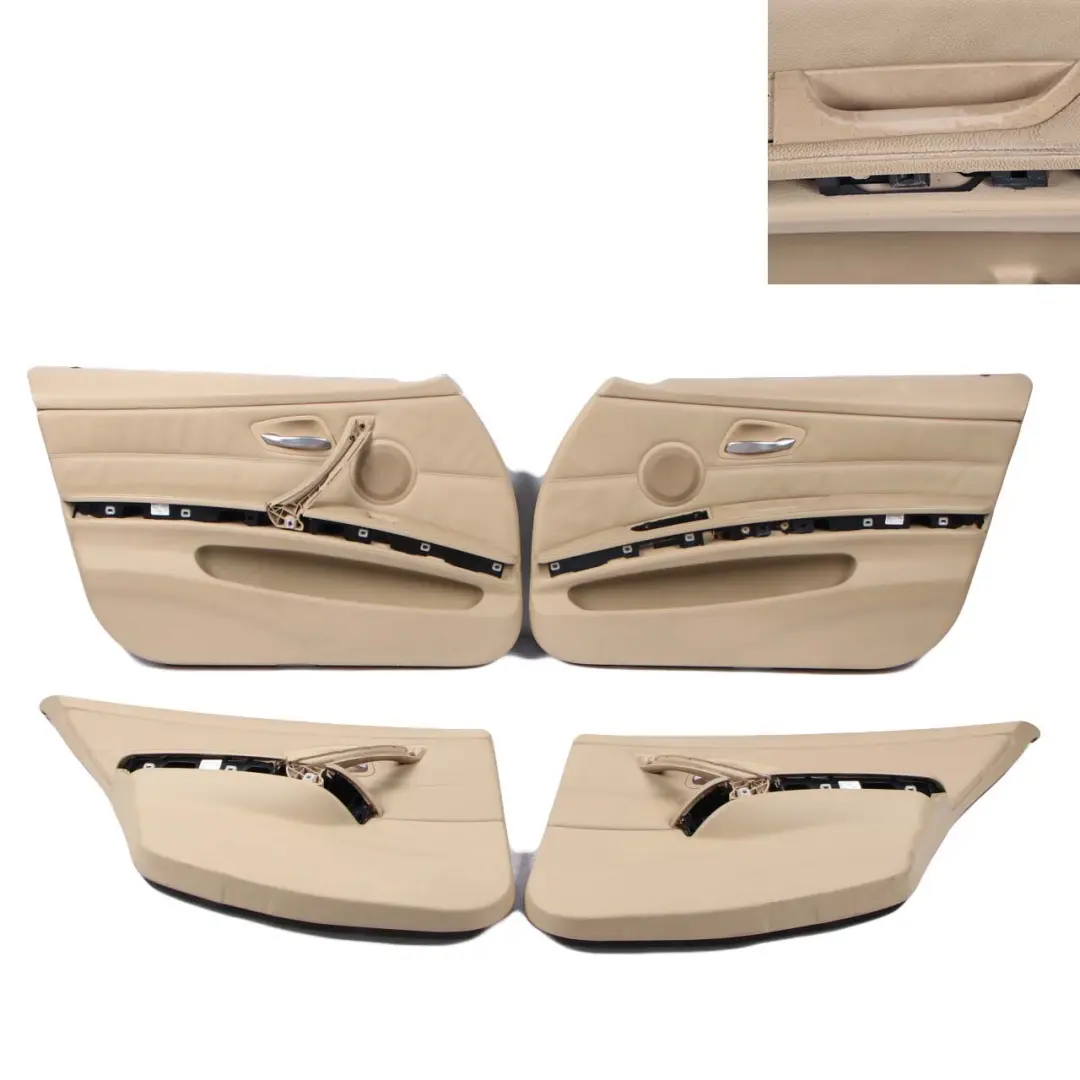 BMW 3 er E90 Beige Leder Innensitze Sitze Ohne Türverkleidung - SKU E90 Seats Beige Leather - Teilenummer E90 Seats Beige Leather