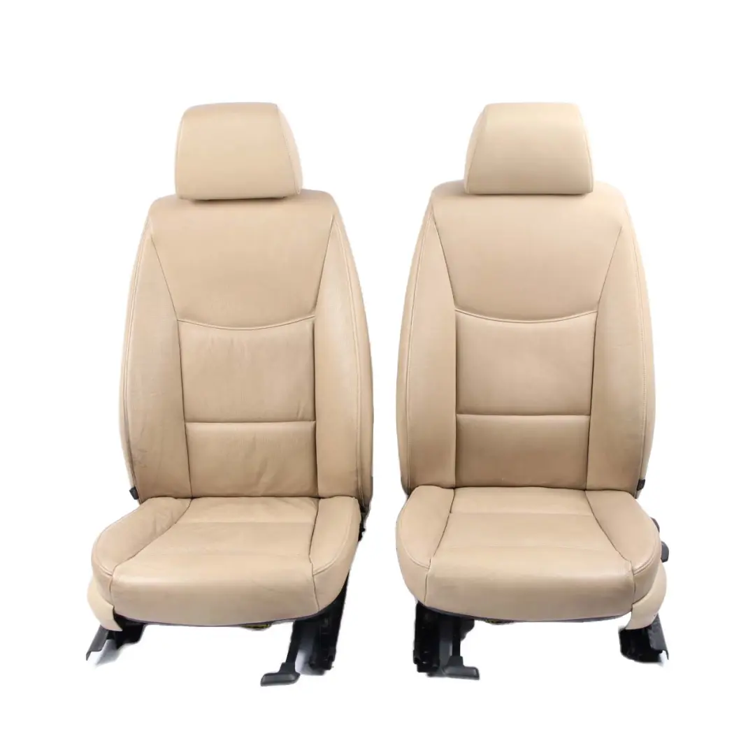 Heated Beige Leather Interior Seats with Airbag and Door Cards to BMW 3 Series E90 with Part number E90 Seats Beige Leather BMW 3 Series E90 Heated Beige Leather Interior Seats with Airbag and Door Cards - SKU E90 Seats Beige Leather - Part number E90 Seats Beige Leather