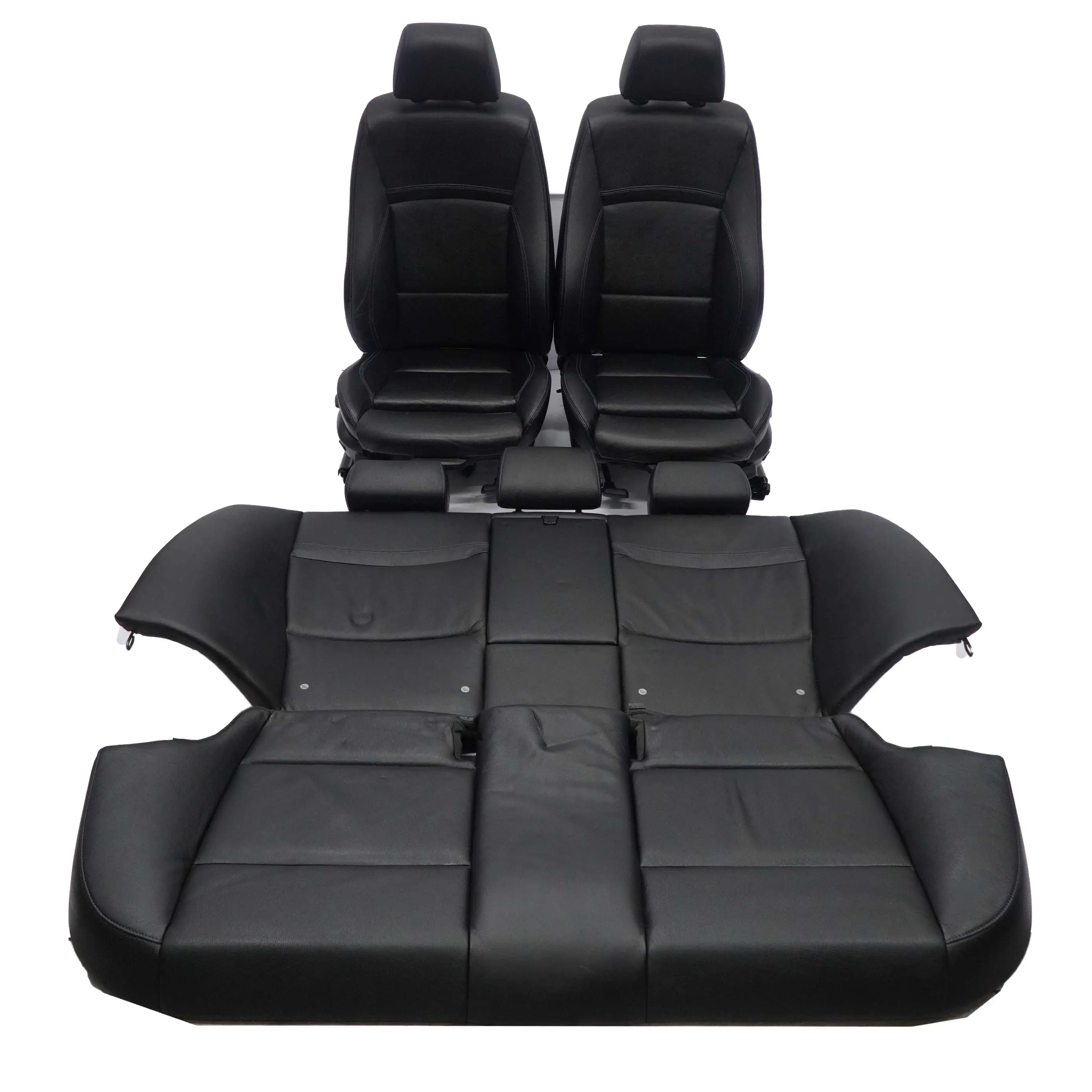 Asientos Cuero BMW E90 LCI Calentados MSport Negro Asiento Delantero Trasero