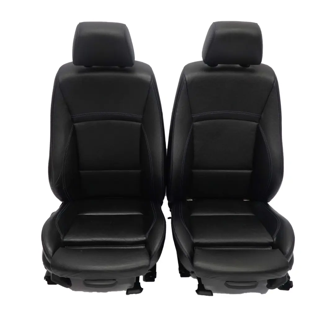  Leather Seats BMW LCI Heated M Sport Black Front Rear Seat Door Cards - SKU E90 Seats Black Leather-2 - Part number E90