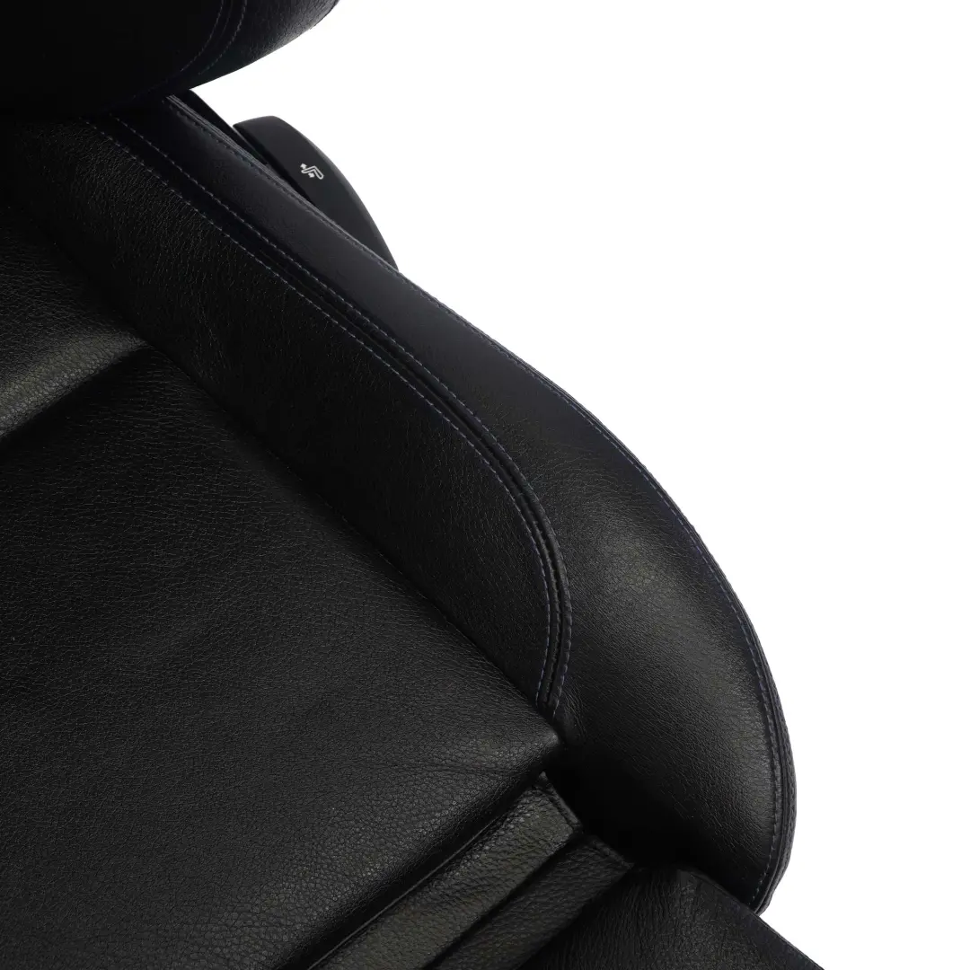  Leather Seats BMW LCI Heated M Sport Black Front Rear Seat Door Cards - SKU E90 Seats Black Leather-2 - Part number E90