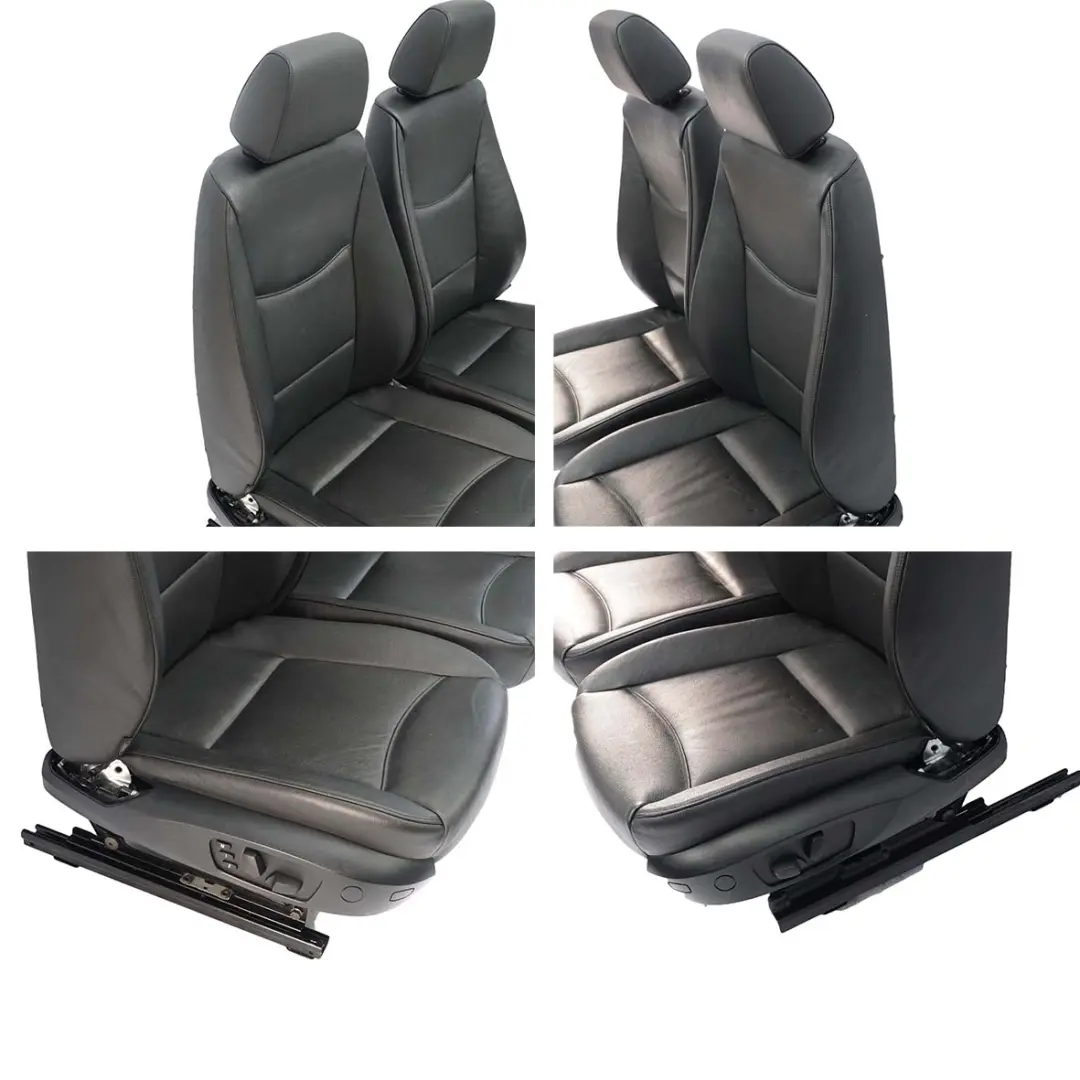 Fotele Fotel Kanapa Czarna Skóra do BMW Sedan o numerze E90 BMW Sedan Fotele Fotel Kanapa Czarna Skóra - SKU E90 Seats Black Leather - Numer Części E90