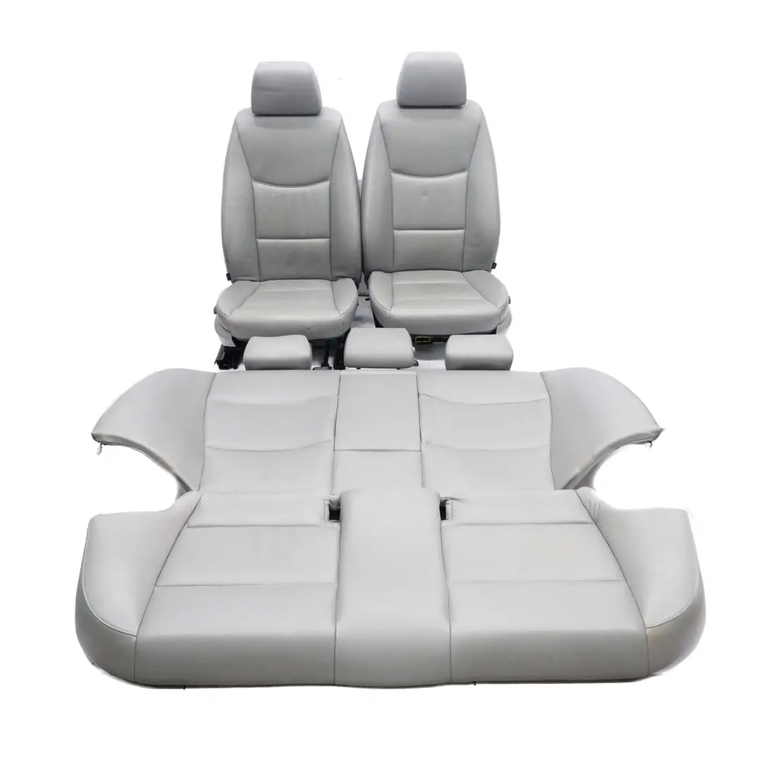 BMW E90 Sièges Gris Intérieur Cuir Siège Avant Arrière Sans revêtement de porte - SKU E90 Seats Grey Leather-1 - Numéro de pièce E90 Seats Grey Leather