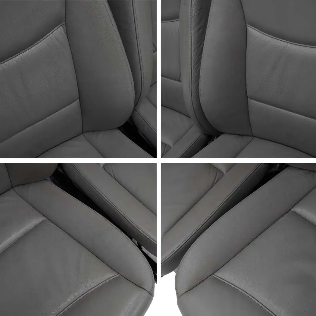 BMW 3 Series E90 Grey Leather Interior Seats Front Rear Seat with Door Cards - SKU E90-Seats-Grey-Leather - Part number E90 Seats Grey Leather