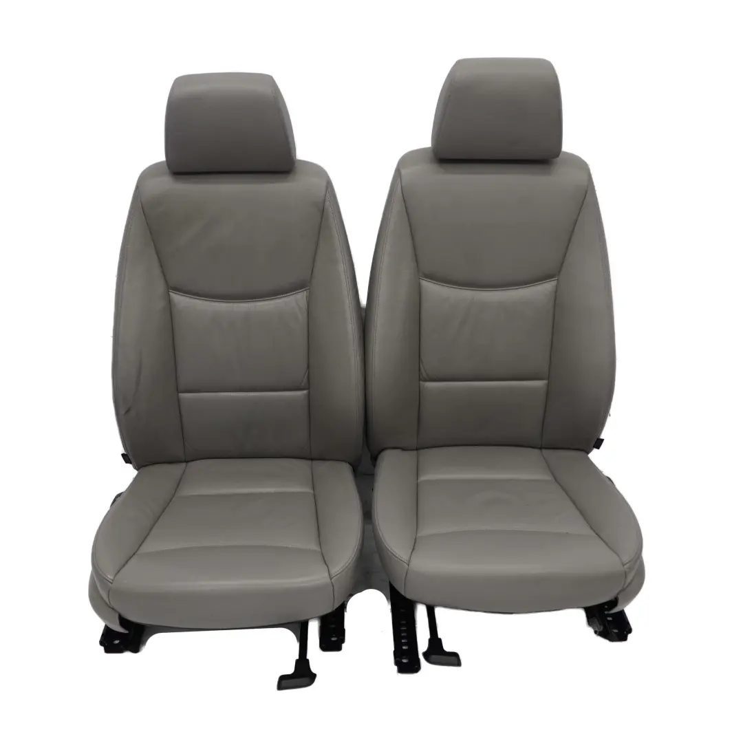 BMW 3 er E90 Grau Leder Sitze Vorne Hinten Sitz Ohne Türverkleidung - SKU E90-Seats-Grey-Leather - Teilenummer E90 Seats Grey Leather