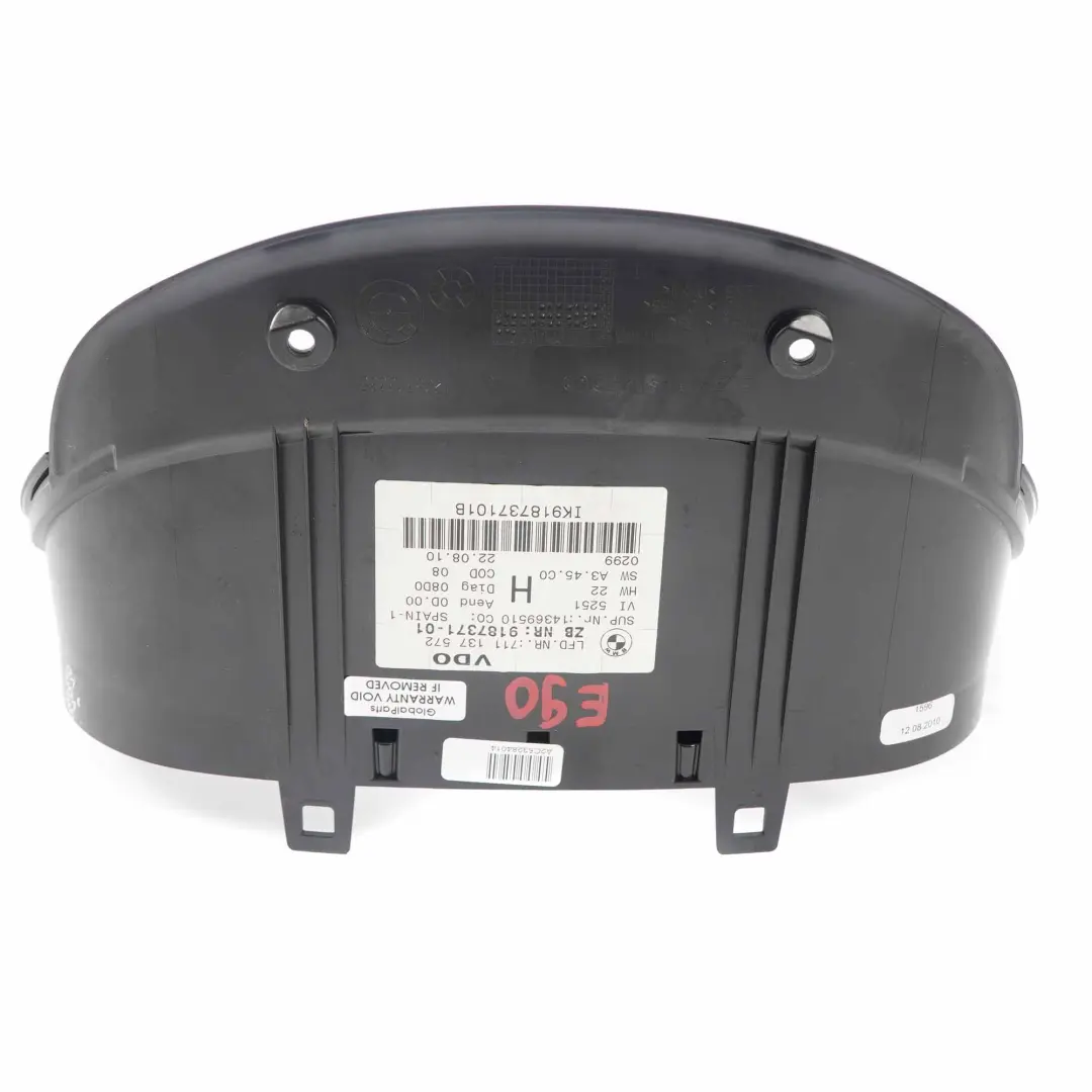  Verre De Compteur De Vitesse BMW E90 E91 E92 LCI Tableau Bord Horloges Couvercle - SKU E90-Speedo-Glass-1 - Numéro de pièce E90 Speedo Glass