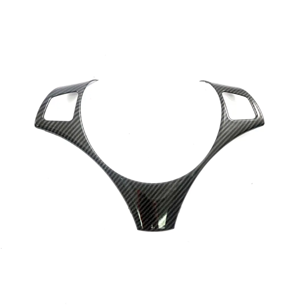 Trim Multifunction Steering Wheel Carbon Look to BMW E81 E87 E90 E91 E92 Cover with Part number E90 Steering Trim Carbon Look BMW E81 E87 E90 E91 E92 Cover Trim Multifunction Steering Wheel Carbon Look - SKU E90 Steering Trim Carbon Look - Part number E90 Steering Trim Carbon Look