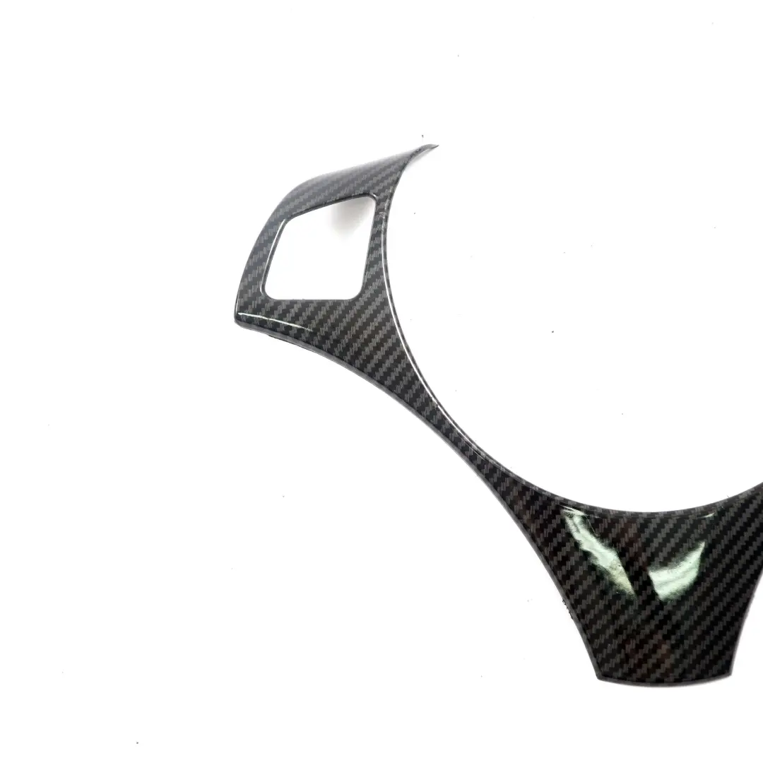 BMW E87 E90 E92 Osłona Kierownicy Naklejka Carbon - SKU E90 Steering Trim Carbon Look - Numer Części E90 Steering Trim Carbon Look