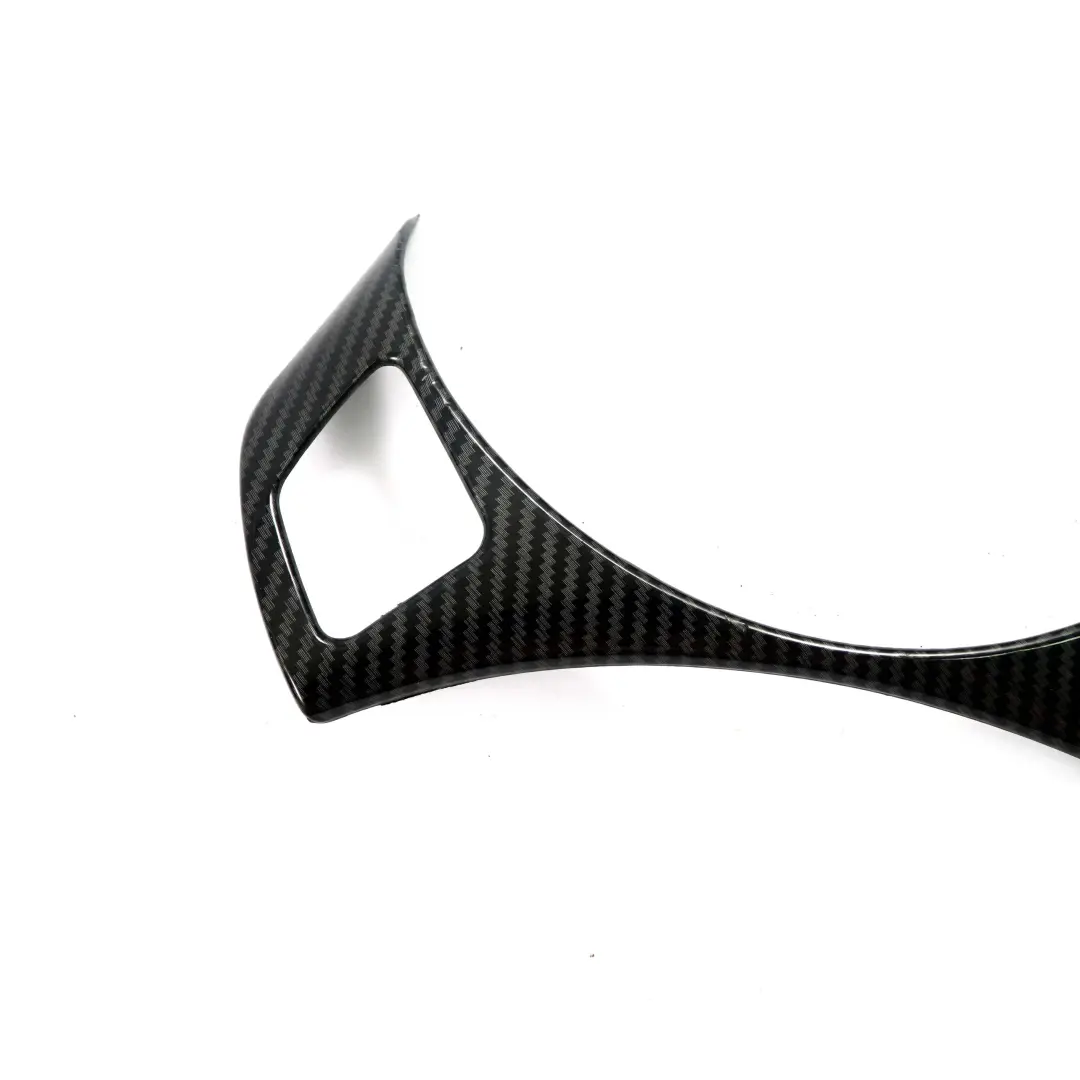 Trim Multifunction Steering Wheel Carbon Look to BMW E81 E87 E90 E91 E92 Cover with Part number E90 Steering Trim Carbon Look BMW E81 E87 E90 E91 E92 Cover Trim Multifunction Steering Wheel Carbon Look - SKU E90 Steering Trim Carbon Look - Part number E90 Steering Trim Carbon Look
