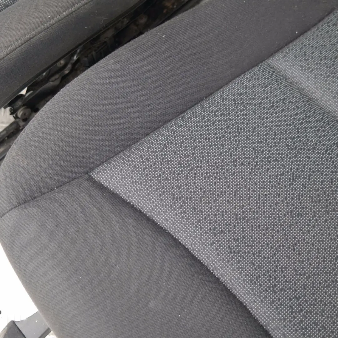 Cloth Fluid Anthracite Interior Seats with Airbag Door Cards to BMW 3 SERIES with Part number E91 BMW 3 SERIES Cloth Fluid Anthracite Interior Seats with Airbag Door Cards - SKU E91 Black Cloth Seats-1 - Part number E91