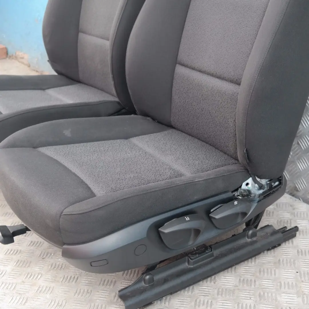 BMW 3 SERIES Cloth Fluid Anthracite Cloth Interior Seats - SKU E91 Black Cloth Seats - Part number E91