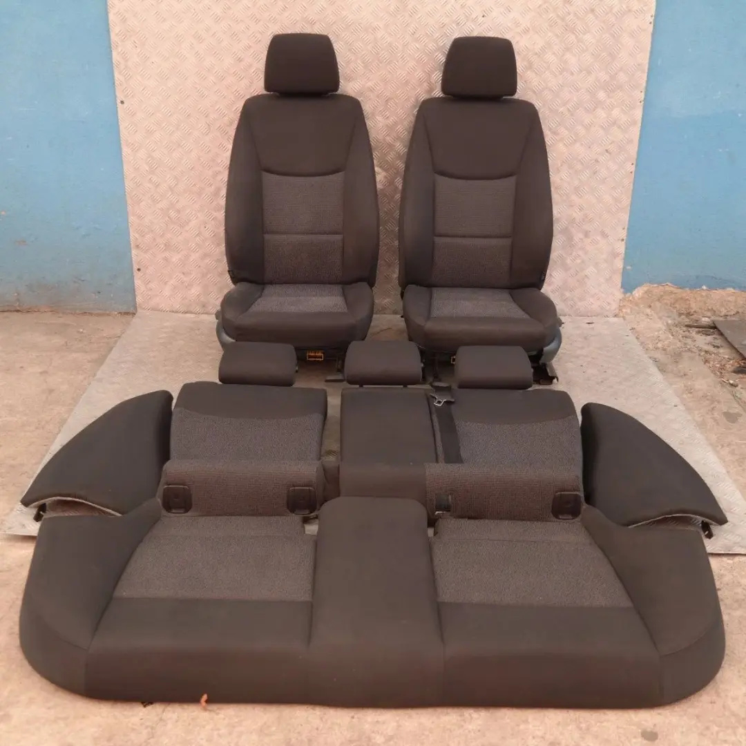 Cloth Fluid Anthracite Cloth Interior Seats to BMW 3 SERIES with Part number E91 BMW 3 SERIES Cloth Fluid Anthracite Cloth Interior Seats - SKU E91 Black Cloth Seats - Part number E91
