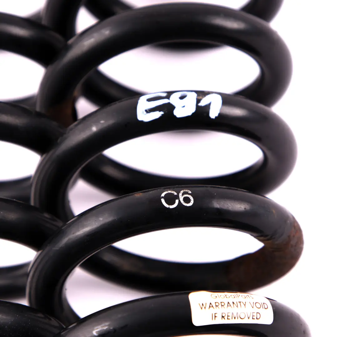 BMW Serie 3 E91 Touring Set Di Molle Elicoidali Posteriore Sinistro Destro C6 - SKU E91-C6-Rear-Coil-Spring-Set - Numero di parte E91 C6