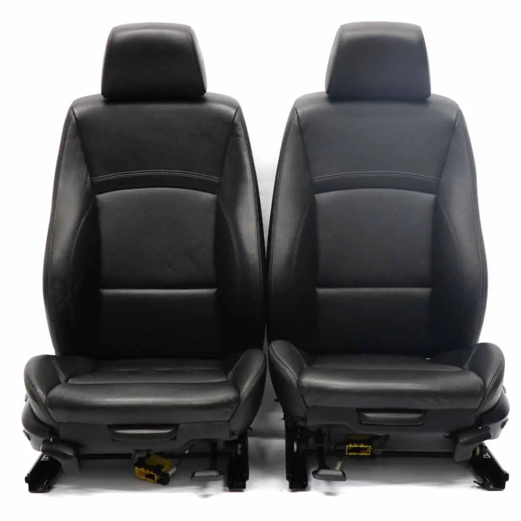 BMW E91 LCI Kombi Fotele Czarna Skóra Sport - SKU E91 LCI M SPORT Black Leather Seats-1 - Numer Części 7246853
