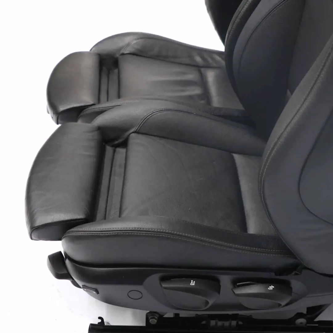 BMW E91 LCI Kombi Fotele Czarna Skóra Sport - SKU E91 LCI M SPORT Black Leather Seats-1 - Numer Części 7246853