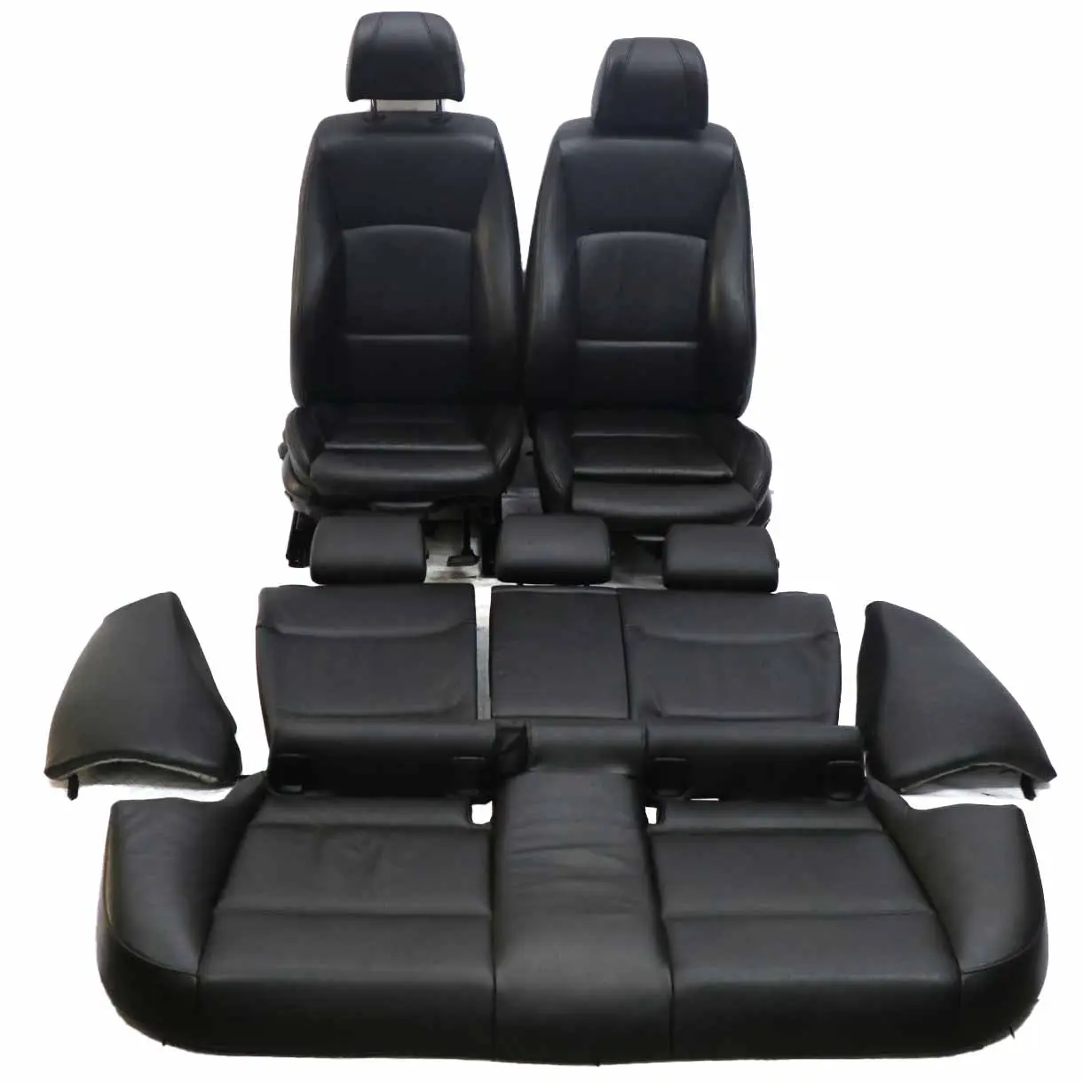 Leather Seats BMW E91 M Sport Heated Black Dakota Front Rear Seat Backrest Bench