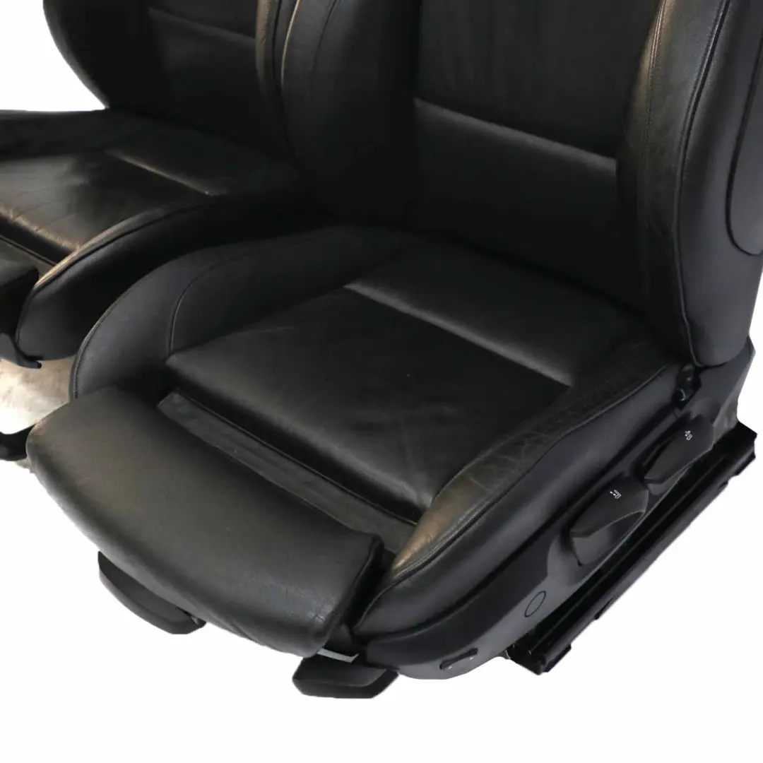  Leather Seats BMW E91 M Sport Heated Black Dakota Front Rear Seat Backrest Bench - SKU E91 M Sport Black Leather Seats - Part number E91 M Sport Black Leather Seats
