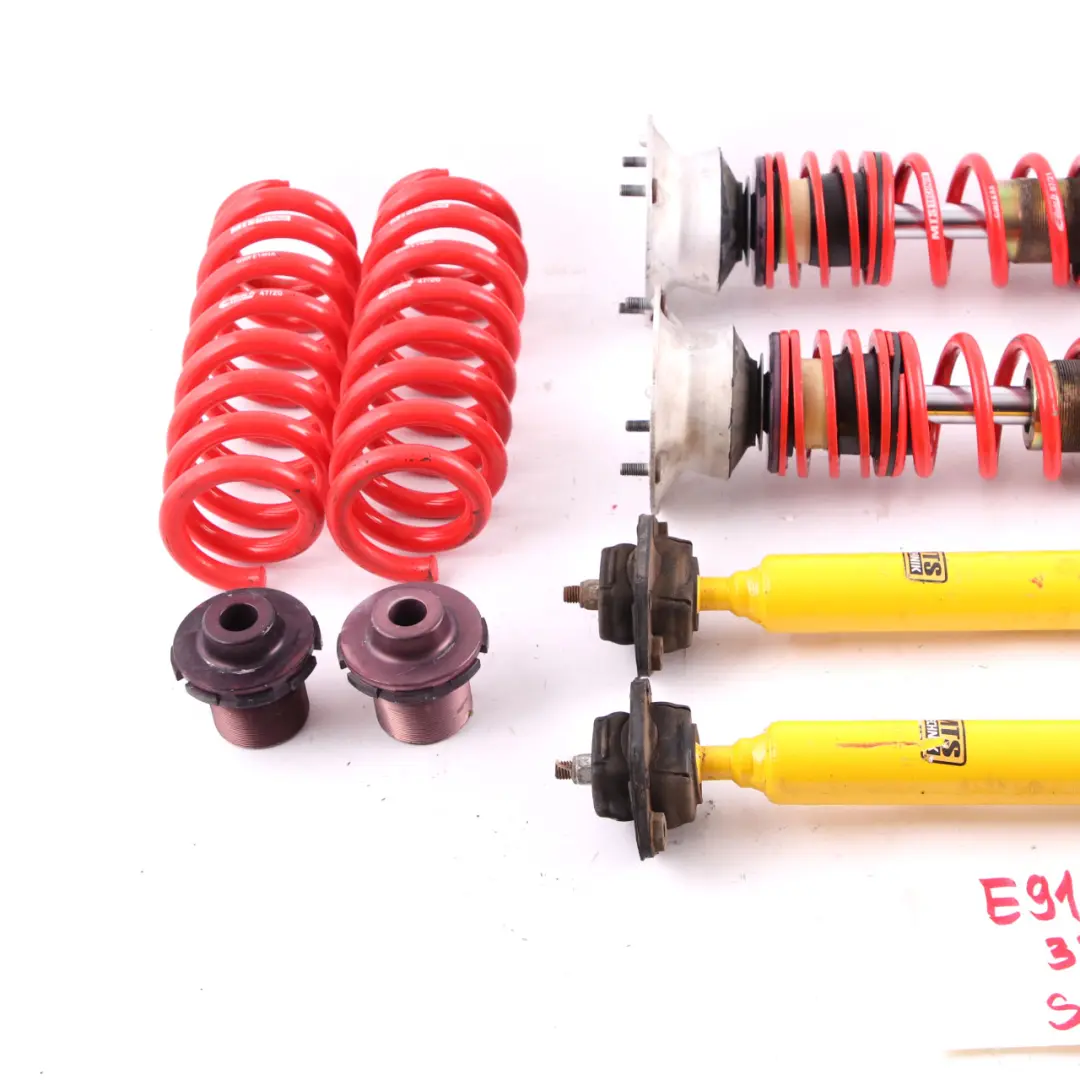 BMW E91 Suspension Spring Strut MTS Technik Front Rear Left Right Lowering Set - SKU E91 Spring Strut Set - Part number E91 Spring Strut Set