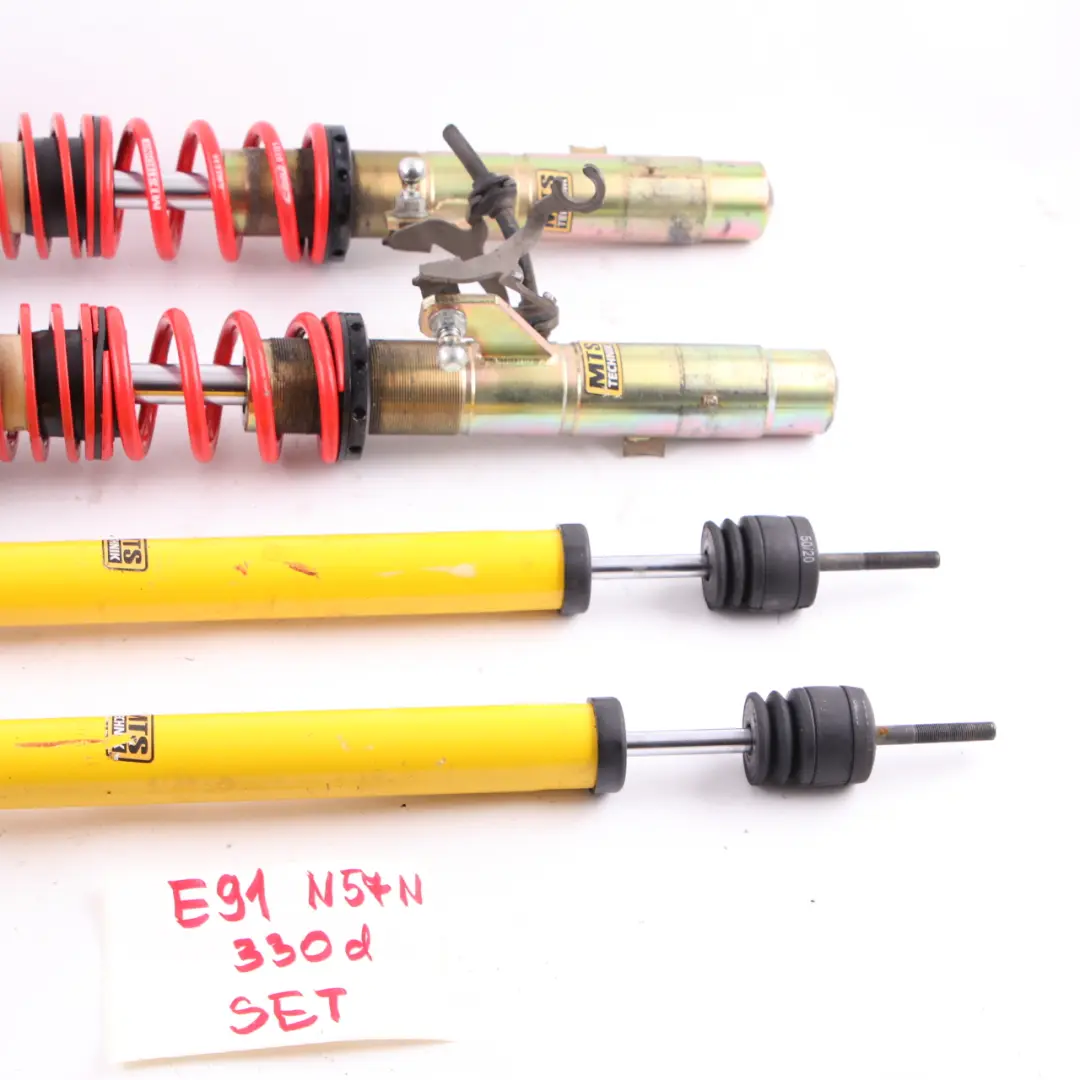 BMW E91 Suspension Spring Strut MTS Technik Front Rear Left Right Lowering Set - SKU E91 Spring Strut Set - Part number E91 Spring Strut Set