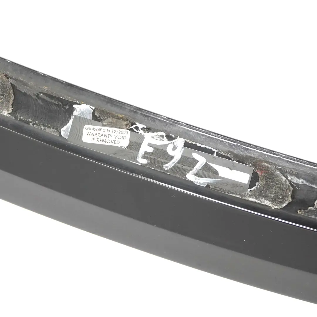 Boot Tailgate Trunk Lid Spoiler Cover Panel Trim Black to BMW E92 Coupe Rear with Part number E92 Black Spoiler BMW E92 Coupe Rear Boot Tailgate Trunk Lid Spoiler Cover Panel Trim Black - SKU E92 Black Spoiler-2 - Part number E92 Black Spoiler