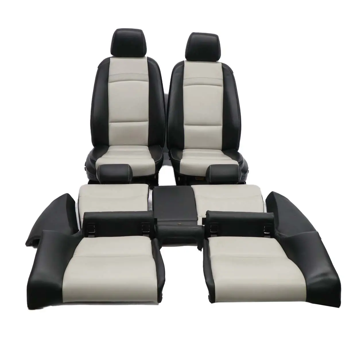 BMW E92 Coupe Negro Gris Asientos Interiores Cuero Asiento Delantero Trasero
